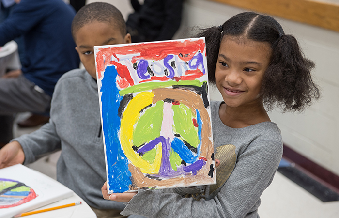 Microvolunteering button displayed in a new window